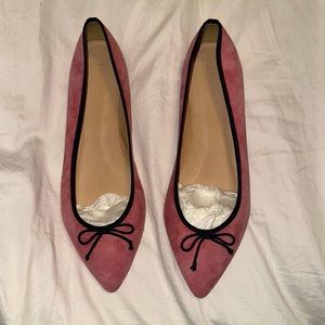 J Crew Pink Pointed Flats